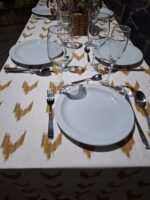 Mantel Ibiza Blanco con Beige 1,50m x 2,50m - Imagen 2