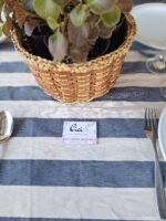 Mantel Aruba Azul Marino y Blanco 2,00m x 2,00m - Imagen 3