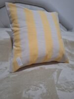 Funda de almohadón Aruba Amarillo y Blanco 40cm x 40cm - Imagen 4