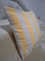 Funda de almohadón Aruba Amarillo y Blanco 40cm x 40cm - Imagen 3