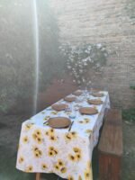 Mantel Ecocuero Girasoles y Margaritas 1,34m x 2,50m - Imagen 6