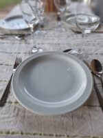 Mantel Akira Blanco con Verde 1,50m x 2,50m - Imagen 4