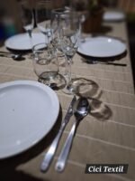 Mantel Akira Sepia con Blanco 1,50m x 3,00m - Imagen 3