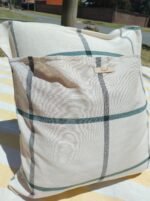 Funda de almohadón Campestre Raya Verde 50cm x 50cm - Imagen 3