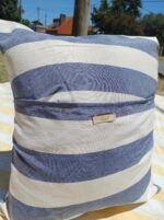 Funda de almohadón Aruba Azul Marino y Blanco 45cm x 45cm - Imagen 2