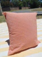 Funda de almohadón Mil Rayas Naranja 50cm x 50cm