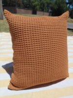 Funda de almohadón Nido de Abeja Caramelo 50cm x 50cm