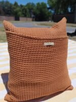 Funda de almohadón Nido de Abeja Caramelo 50cm x 50cm - Imagen 3