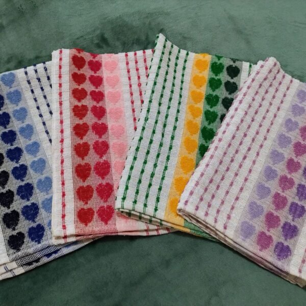 Repasadores Tres Corazones 36cm x 56cm x12 unidades