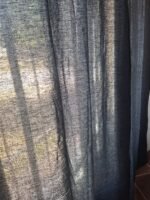 Cortinas de Gasa Par 1,55m x 2,00m Negra - Imagen 4