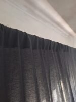 Cortinas de Gasa Par 1,55m x 2,00m Negra - Imagen 3