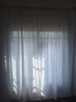 Cortinas Marruecos Par 1,20m x 2,00m Blancas