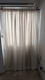 Cortinas Otoman Par 1,30m x 2,00m Natural - Imagen 3