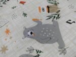 Mantita de Bebe Invierno Natural Zorrito y Oso  0,75m x 1,00m - Imagen 2