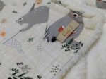 Mantita de Bebe Invierno Natural Zorrito y Oso  0,75m x 1,00m