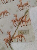 Mantita de Bebe Invierno Natural Venados  0,75m x 1,00m - Imagen 3